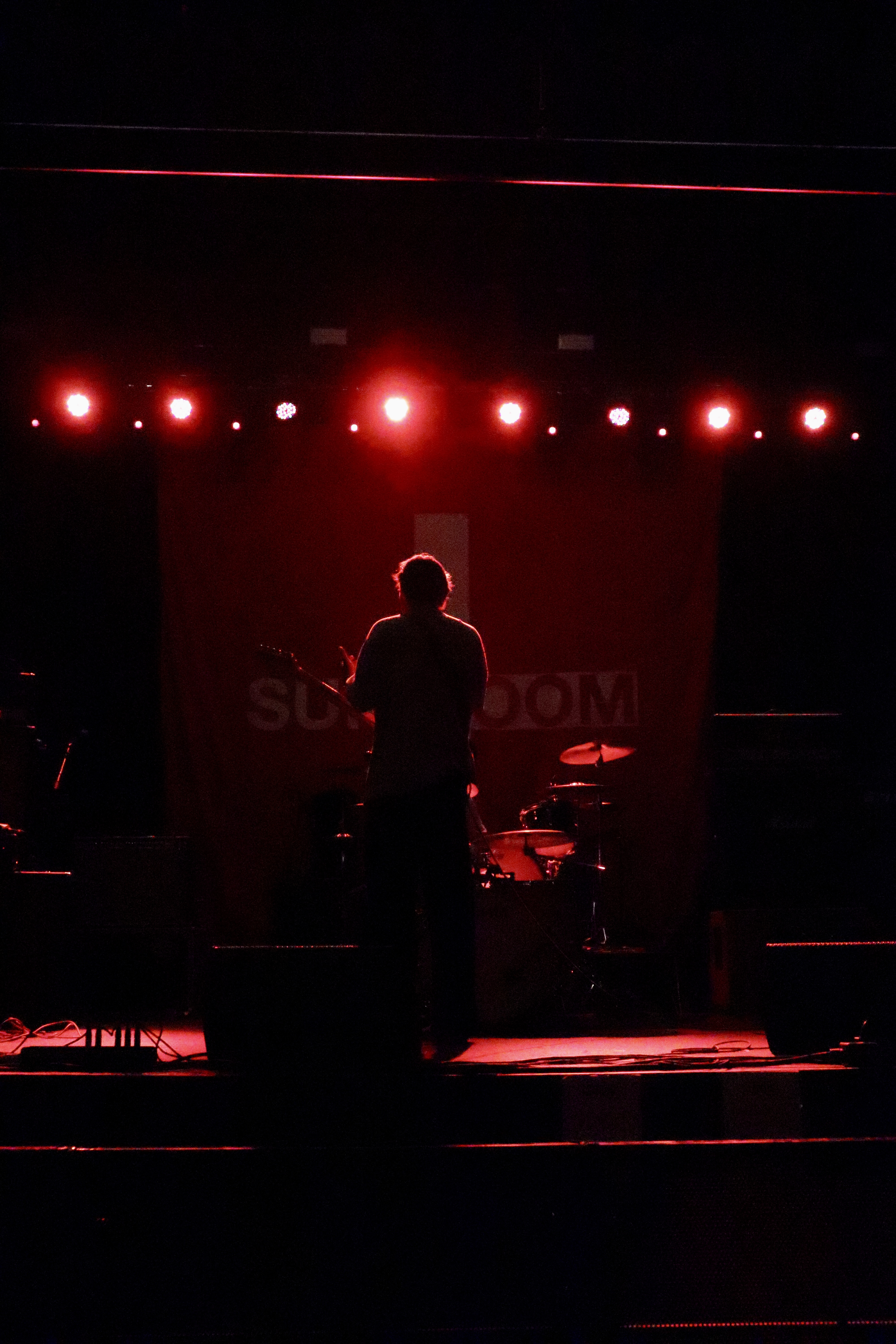 Tristan Moore silhouette in red light